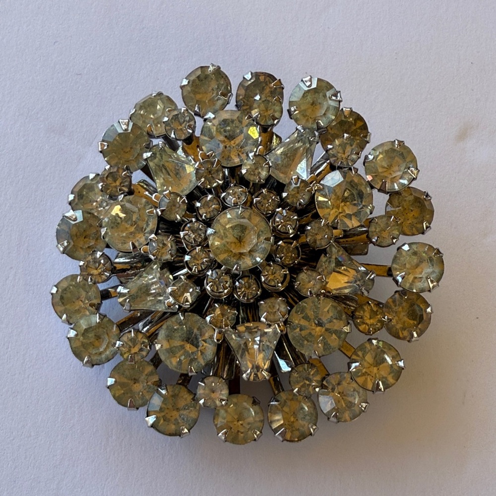 Vintage Crystal Brooch
